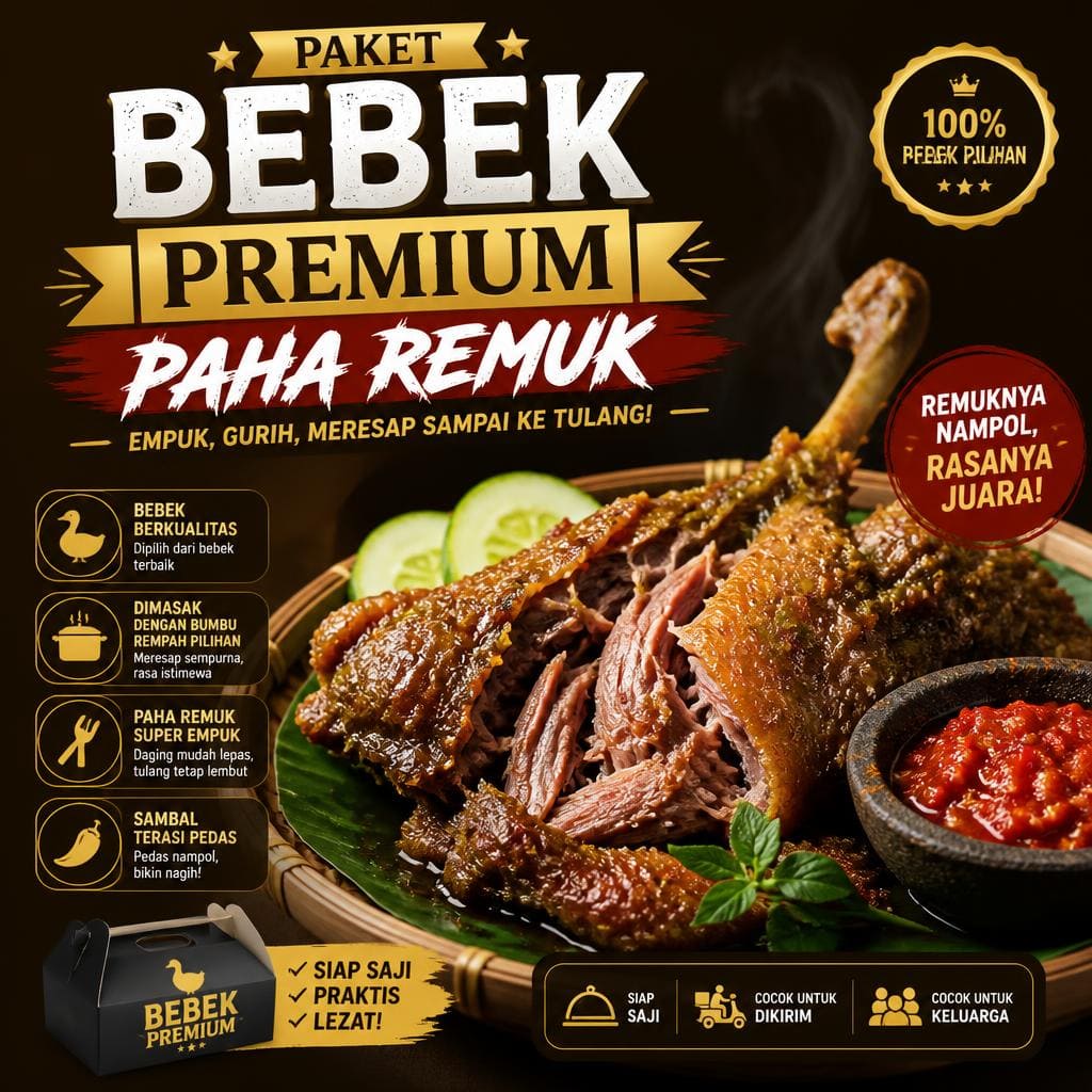 Paket Bebek Premium Paha Remuk